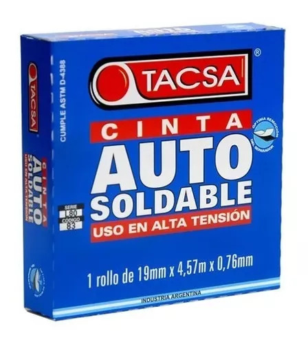 CINTA TACSA AUTOSOLDABLE 19MM X 2M X 0,76MM