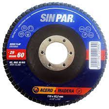 DISCO FLAP 115MM GRANOS 40/60/80/120 SIN PAR