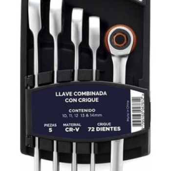 LLAVE COMBINADA C/CRIQUE 5PZAS. BREMEN
